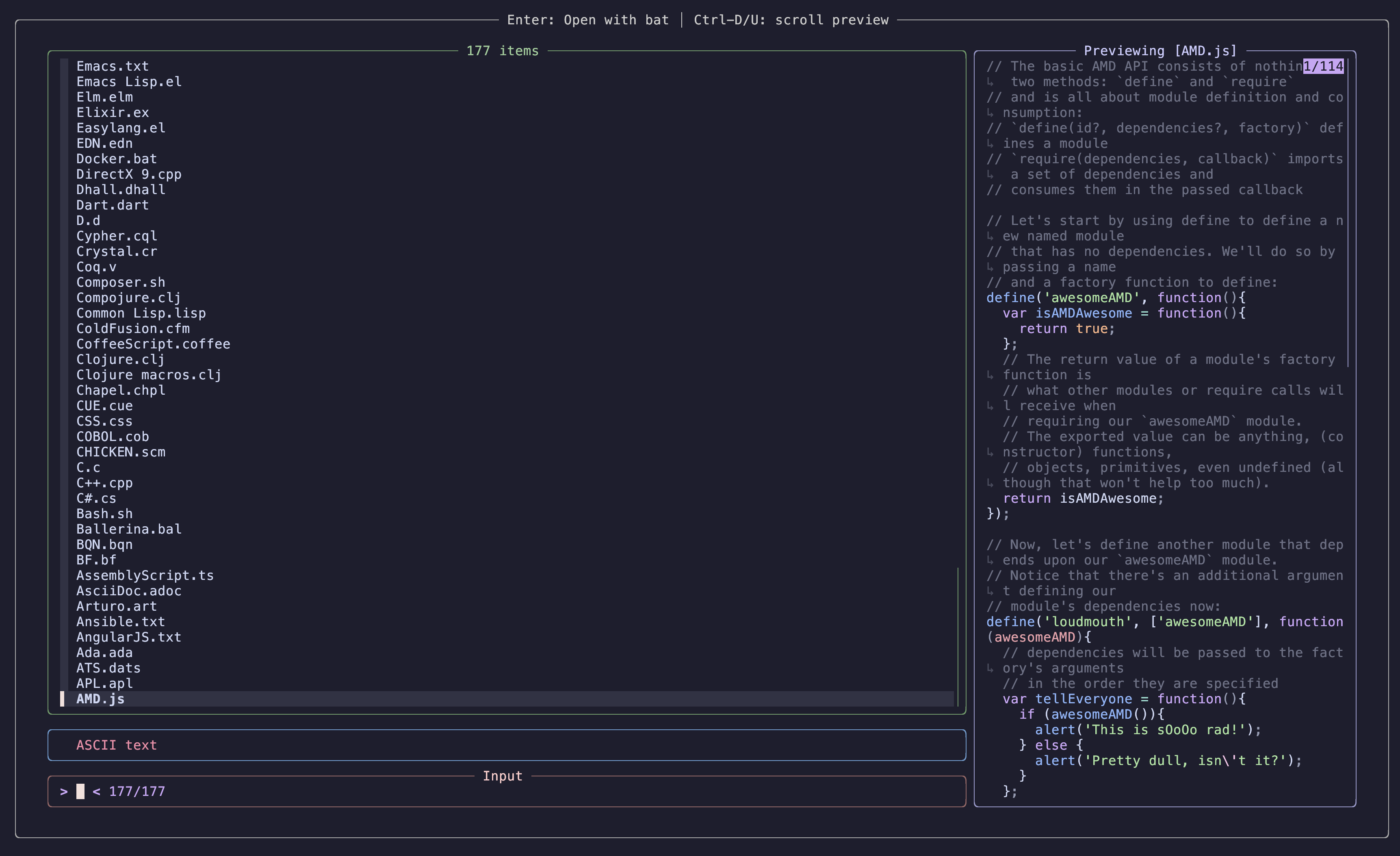 Lexy, with redimensioned preview window